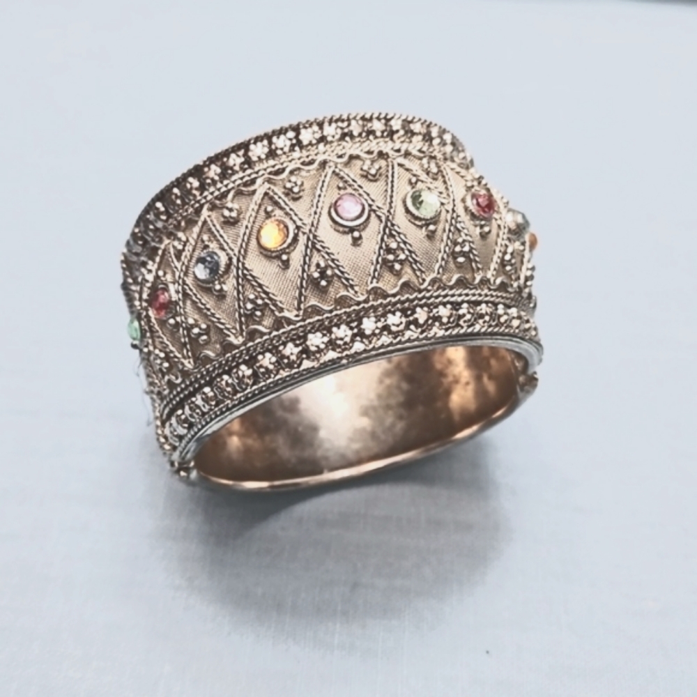 ** HOST PICK ** - Women's Silver Jeweled Cuff Bracelet